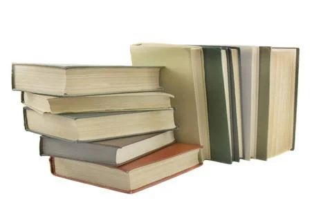 Stack of books isolated on the white background Stack of books isolated on... Foto stock
