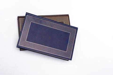 A stack of books, isolated on a white background. collection concept for ed.. Stock Photos