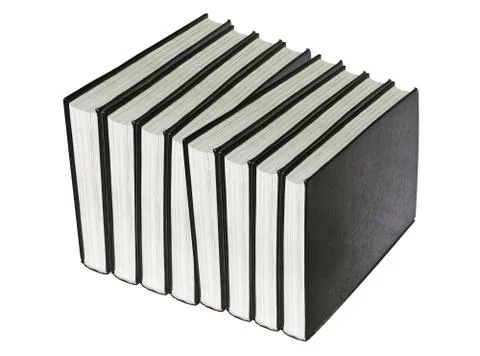 Stack of books isolated on white Stock Photos