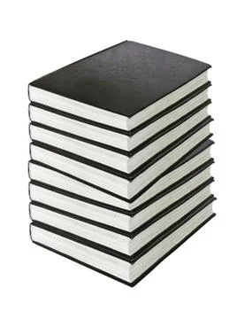 Stack of books isolated on white Fotos de archivo