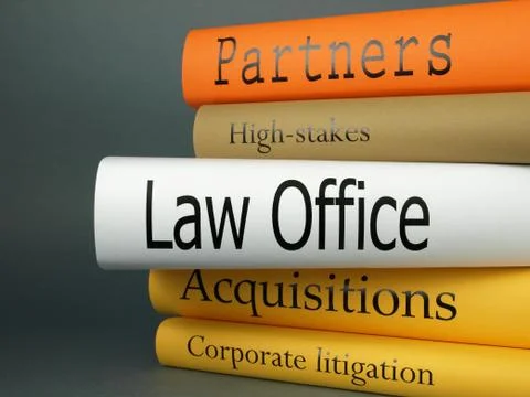 Stack of books, Law office Stock Photos