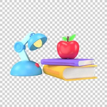 Stack Of Books, Learning 3D illustration Иллюстрация