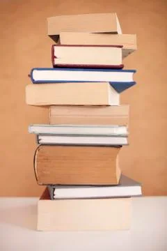 Stack books in library Stock Photos