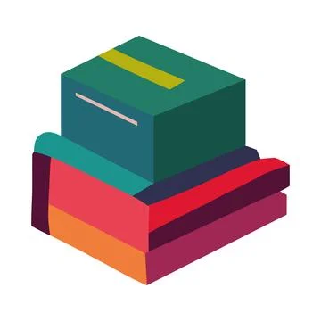 Stack of books in library for studying success 库存插图