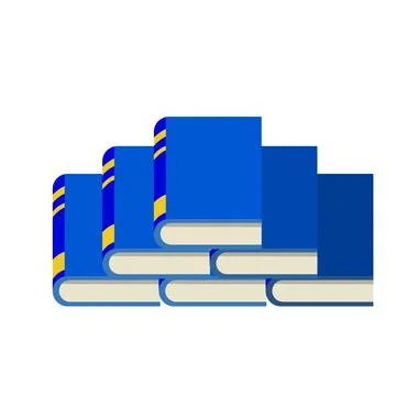 Stack of books. Reading and education. School and College element Stock Illustration
