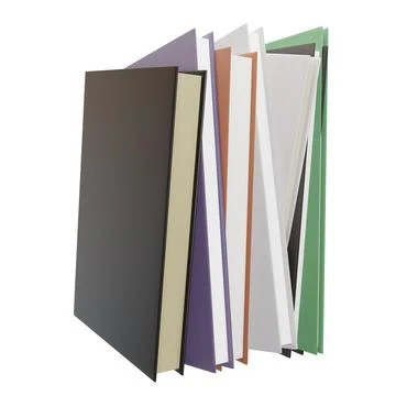 A Stack Of Books. Realistic 3D Render. Book Day. Isolated On White Background Stock Illustration