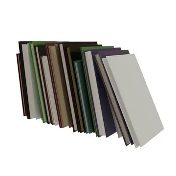 A Stack Of Books. Realistic 3D Render. Book Day. Isolated On White Background 스톡 일러스트