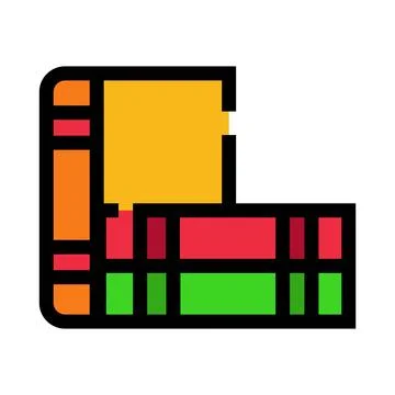 Stack of books representing education and knowledge イラスト素材
