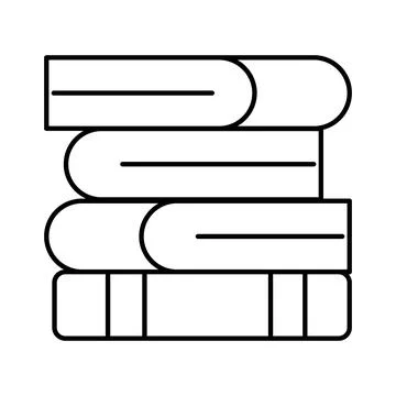 Stack of books representing education and knowledge sharing 스톡 일러스트