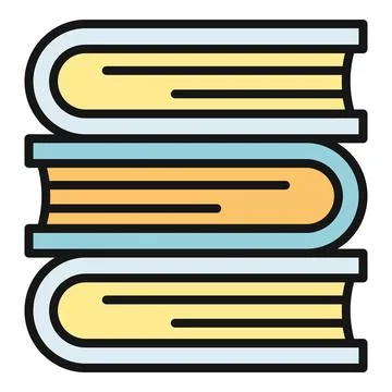 Stack of books representing education and knowledge growth Stock Illustration