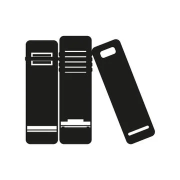 Stack of books sign illustration. Vector. Black icon on white background イラスト素材