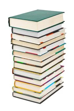 Stack of books Stack of books isolated on white background Copyright: xZoo... Foto stock
