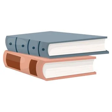A stack of books. A stack of school textbooks. Vector illustration Illustrazione stock
