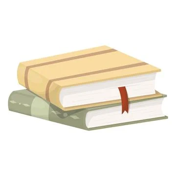 A stack of books. A stack of school textbooks. Vector illustration Stock Illustration
