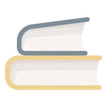 A stack of books. A stack of school textbooks. Vector illustration Stock Illustration