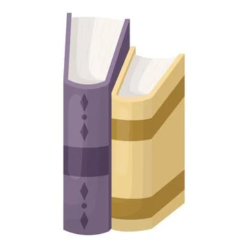 A stack of books. A stack of school textbooks. Vector illustration Stock Illustration