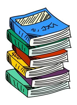 Stack of books stock illustration Stock Illustration