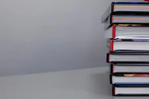 Stack of books on the table Stock Photos