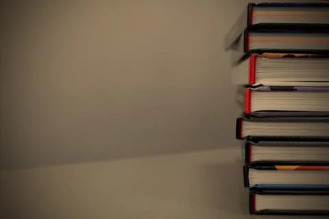 Stack of books on the table Foto stock