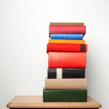 Stack of books on the table Stock Photos