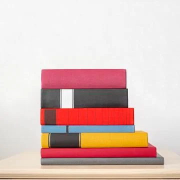 Stack of books on the table Stock Photos