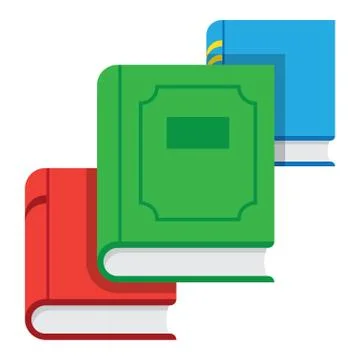 Stack of books vector illustration. Stock Illustration