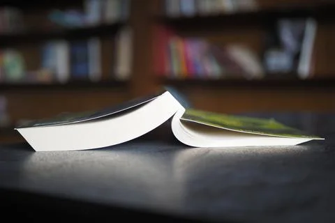 Stack of books on wooden table 스톡 사진