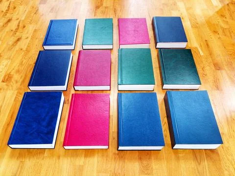 Stack of Books on Wooden Table Stock Photos