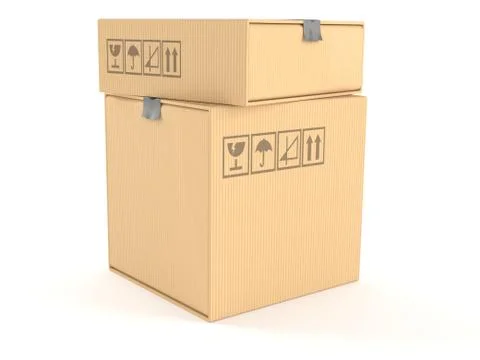 Stack of boxes 스톡 일러스트
