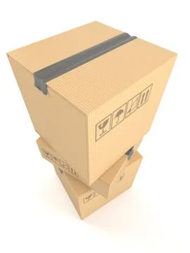 Stack of boxes Illustrazione stock