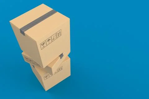 Stack of boxes Illustrazione stock