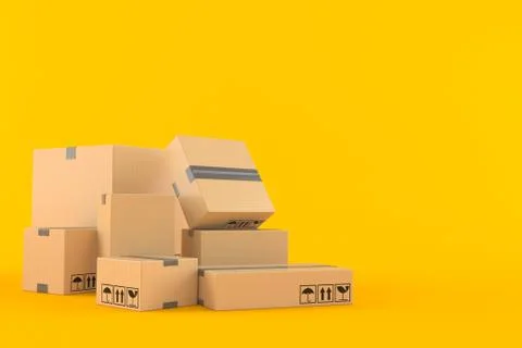 Stack of boxes Illustrazione stock