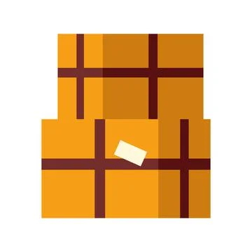 Stack of boxes Illustrazione stock