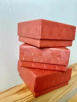 Stack boxes for jewellery Stock Photos