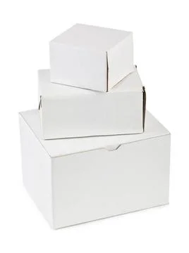 Stack of boxes Stack of boxes isolated on white background Copyright: xZoo... 스톡 사진