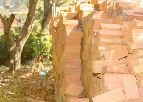 Stack the bricks Stock Photos