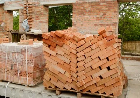 Stack of bricks Foto stock