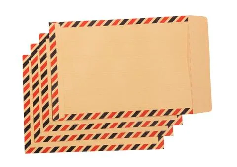 Stack of brown envelopes 写真素材