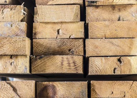 Stack building planks Stock Photos