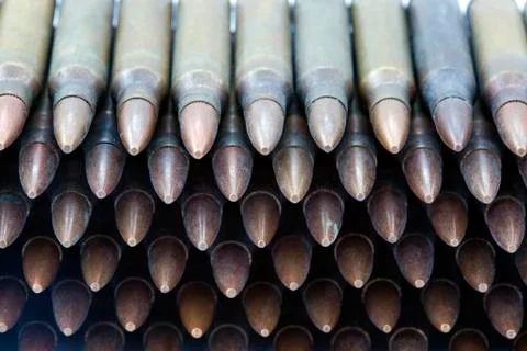 Stack of bullets Stock Photos