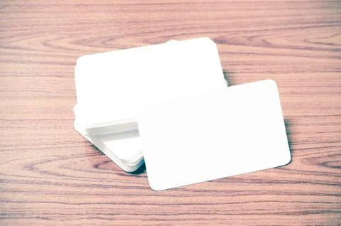 Stack of business card Stockfoto's