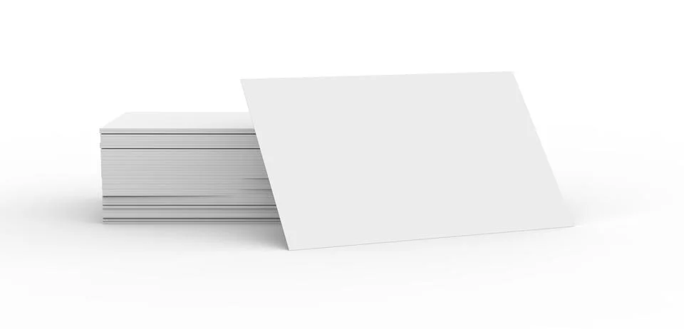 Stack of business card template 库存插图