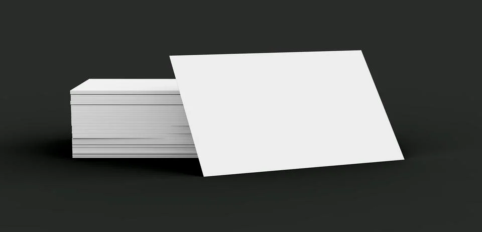 Stack of business card template 库存插图