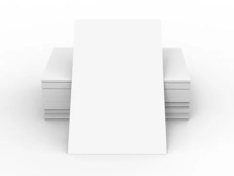 Stack of business card template 库存插图