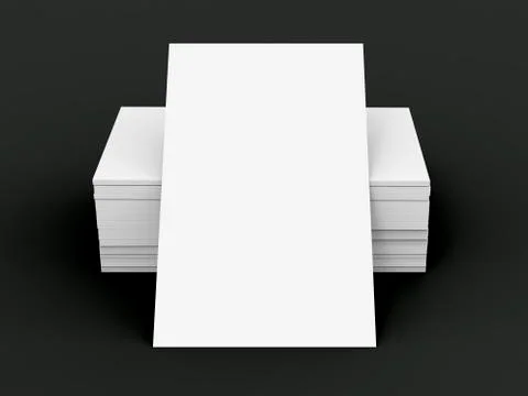 Stack of business card template 库存插图