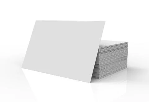 Stack of business card template イラスト素材