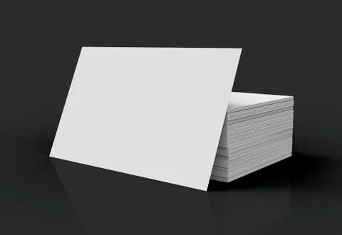 Stack of business card template 库存插图
