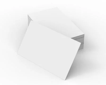 Stack of business card template 库存插图