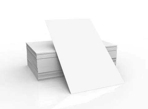 Stack of business card template 库存插图