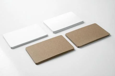 Stack of business cards Stockfoto's